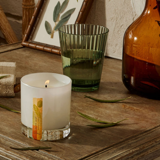 Olive Leaf Candle