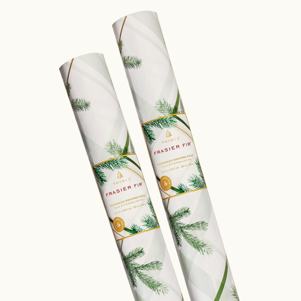 Frasier Fir® Frosted Plaid Wrapping Paper, 2 Pack